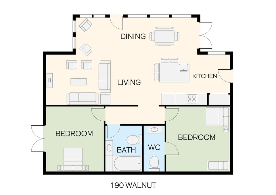 Floor plan of home