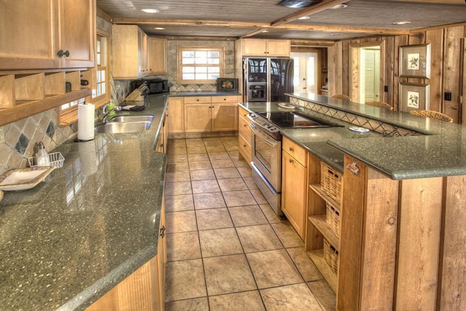 Plenty of counter and work space for prepping meals