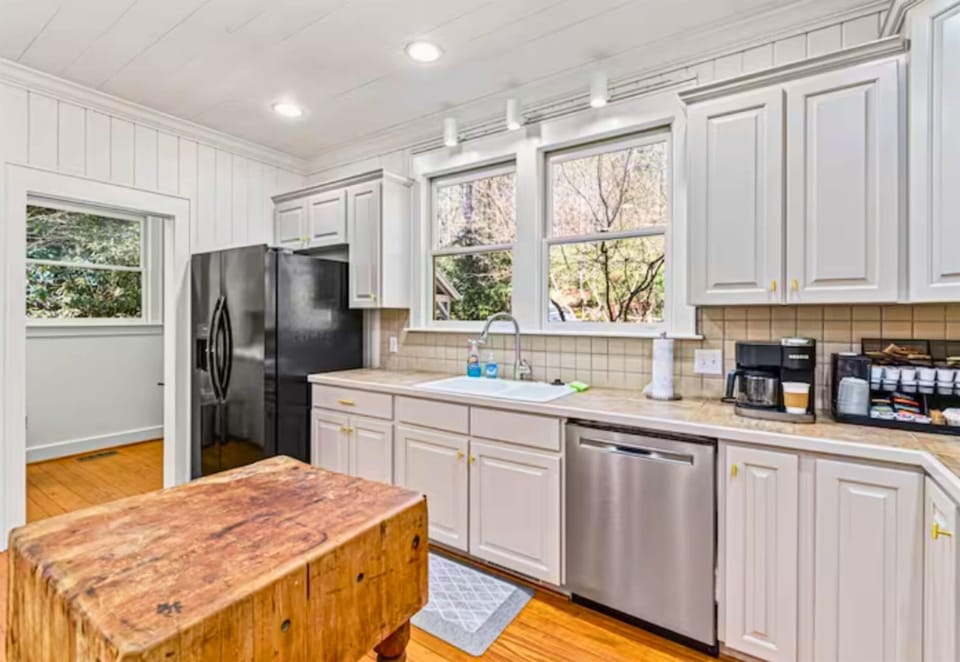 Brightly Lit and Fully Stocked Chef's Kitchen