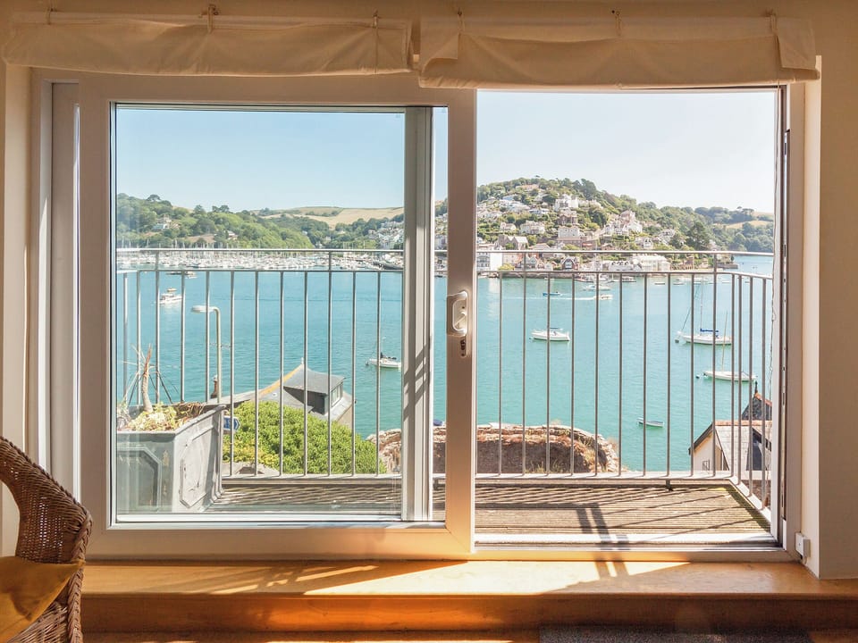 Fantastic views towards Kingswear across the estuary and balcony access | Nelson Steps 3, Dartmouth