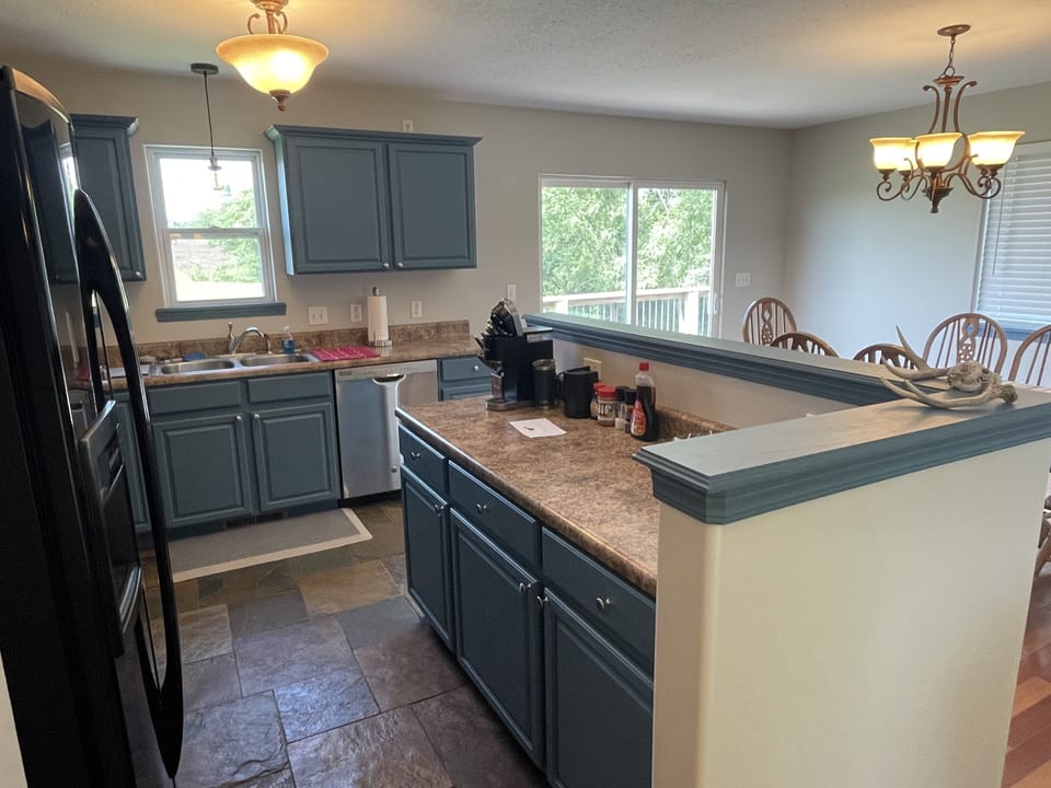 Fully stocked kitchen