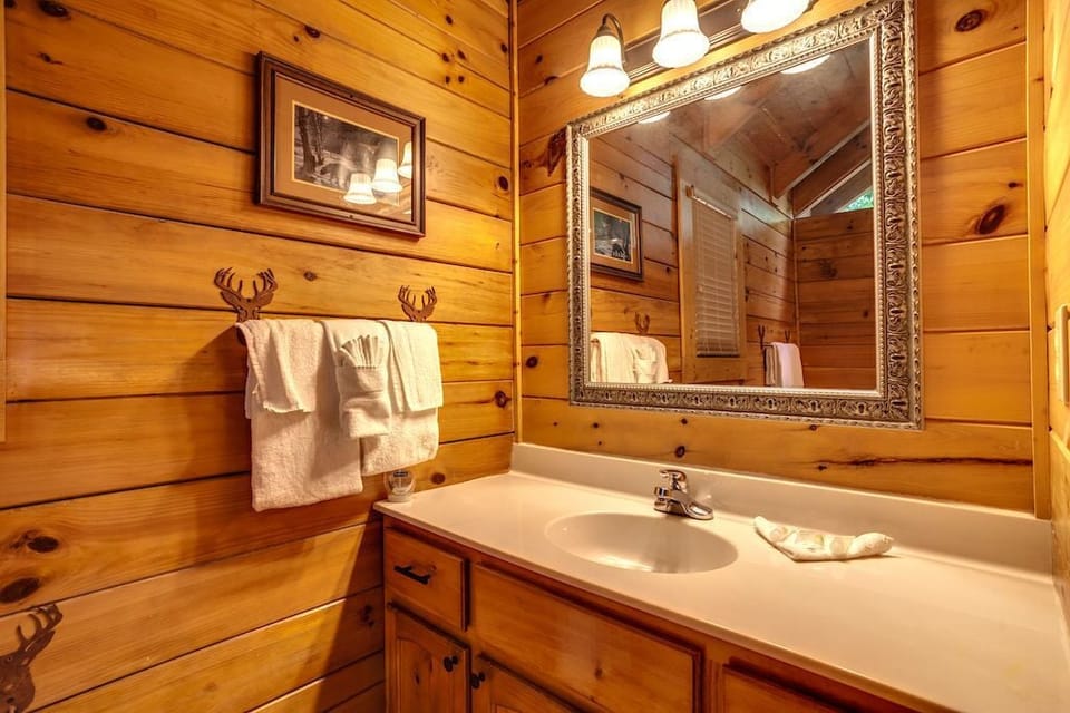 Get ready for your day in the bathroom.