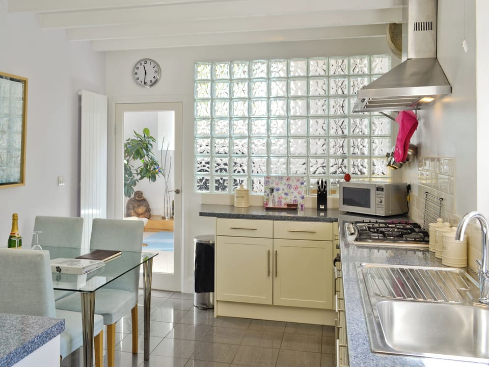 Dining area with in contemporary kitchen | St John The Baptist Mission Church, Capel Curig