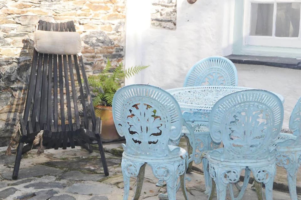 The terrace in early morning light