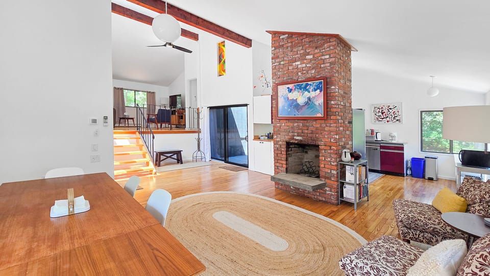 Main living area is an open and bright space
