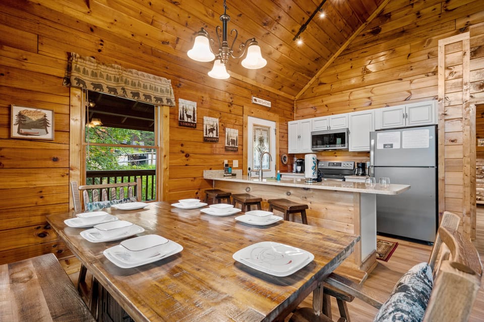 Spacious dining area