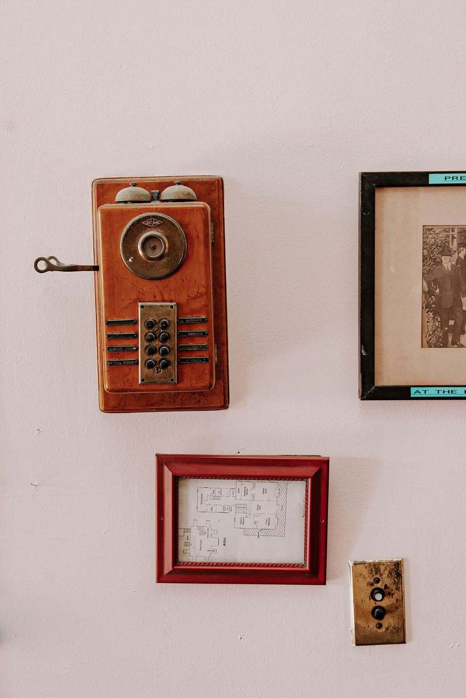The vintage telephone once used at the Curry Mansion Inn.