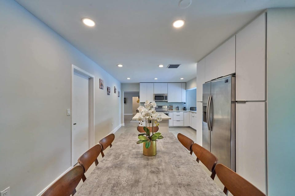 Elegant dining table.