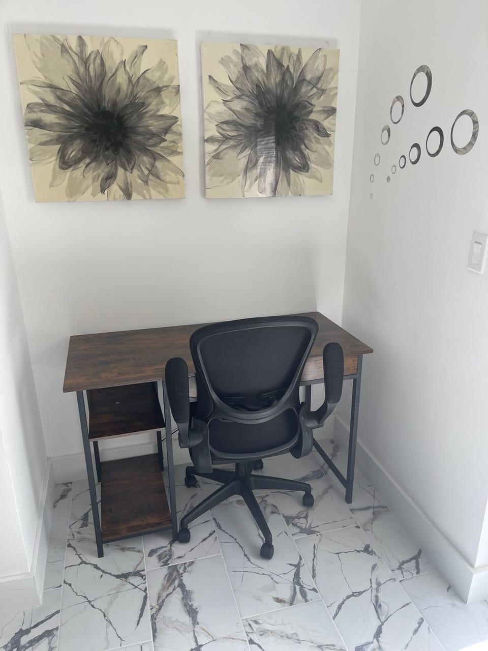 Work station for the busy traveler
