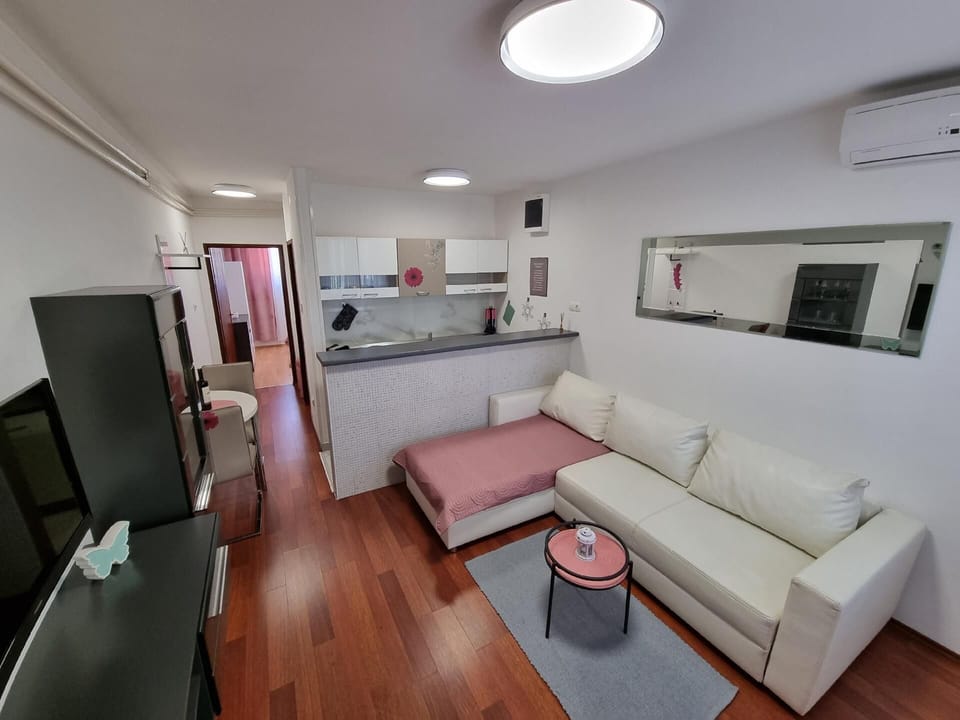 Living area. living room with kitchen