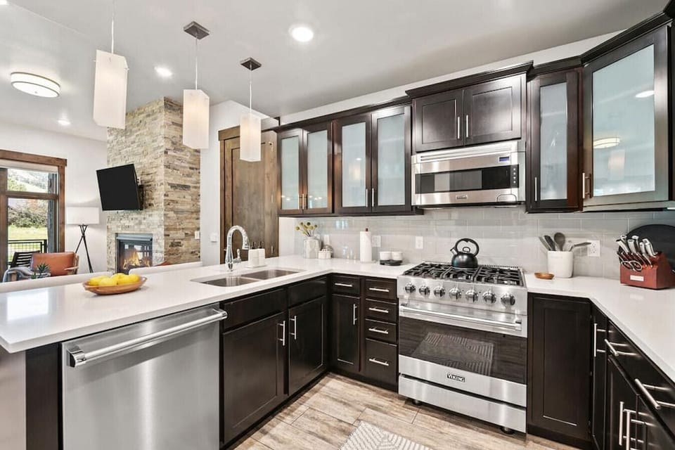 Fully stocked kitchen