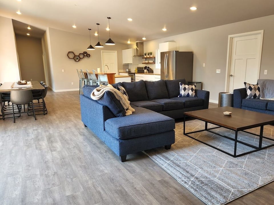 Living room with loads of comfortable seating