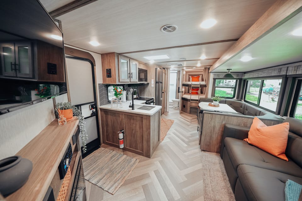 View of the main  living & kitchen areas