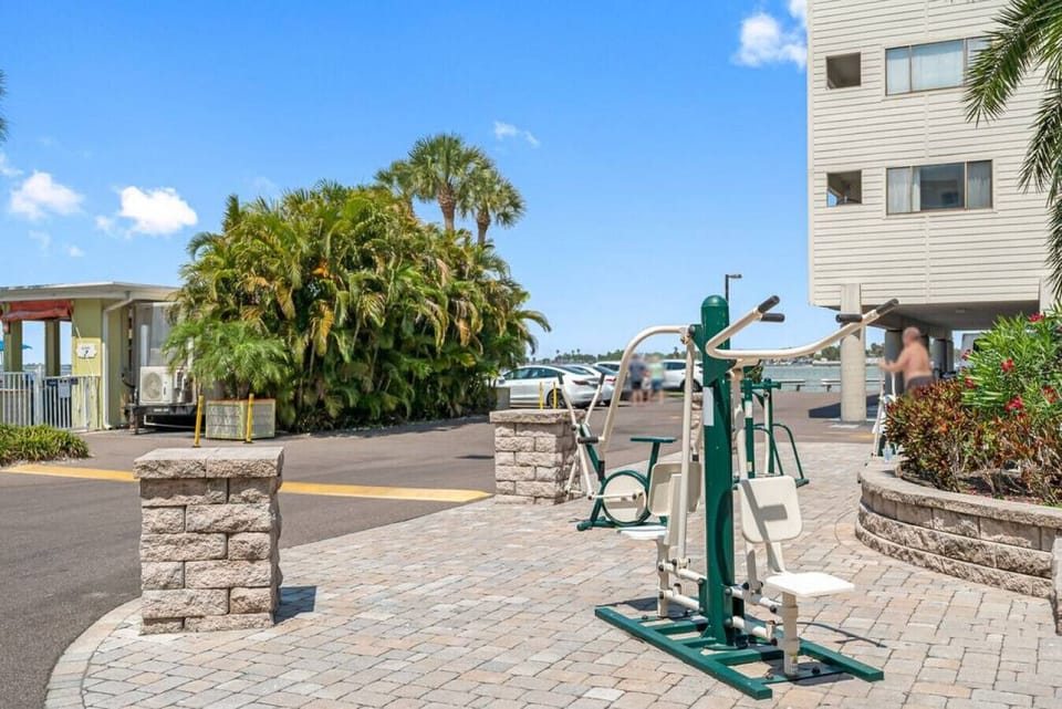 Among the amenities, you`ll find exercise machines.