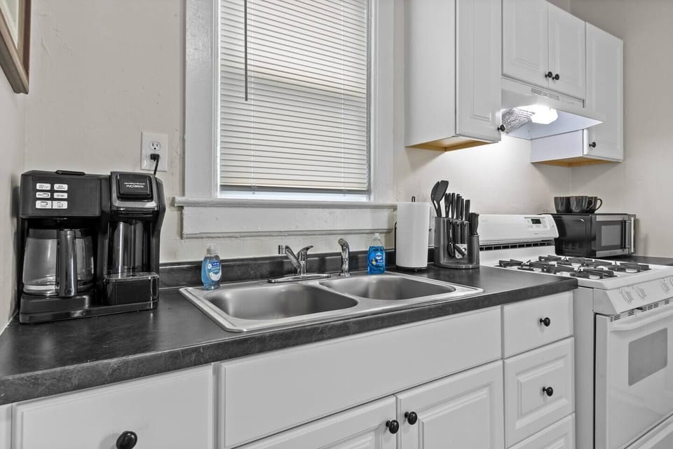 Fully stocked kitchen