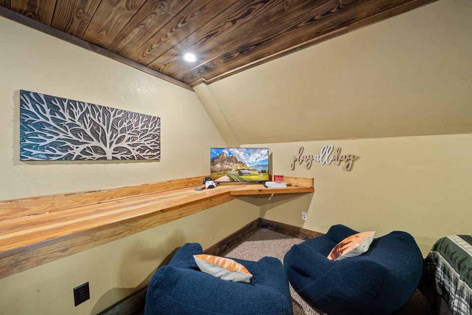 Bean Bags in Upper Level Queen Bedroom