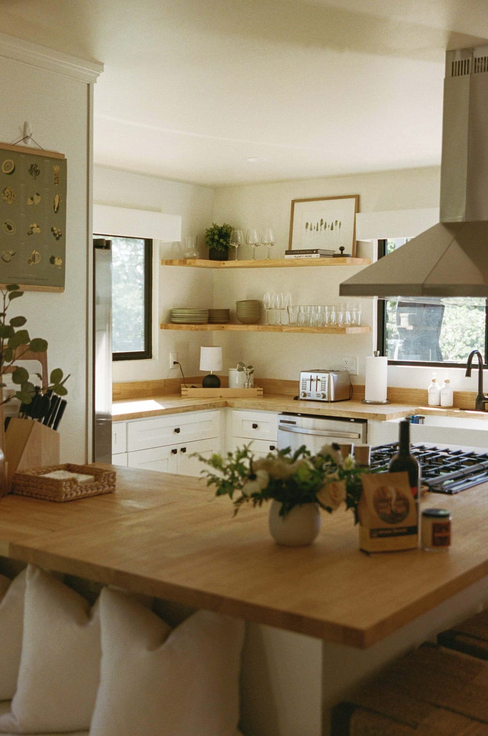 Unleash your culinary skills in our fully stocked kitchen—a perfect space to cook up delicious meals and create cherished memories together.
