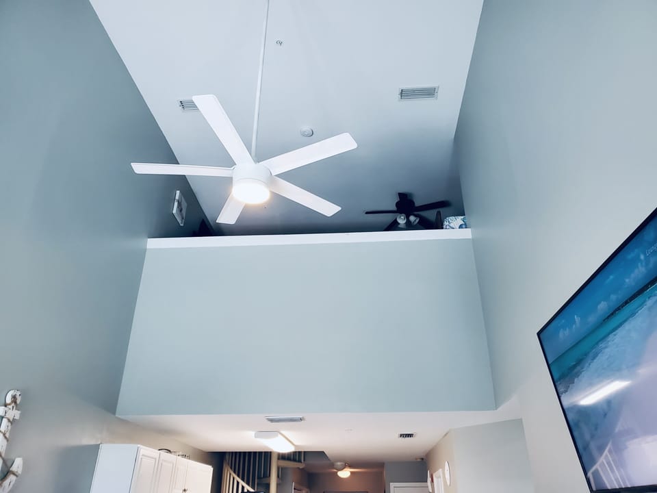 View of loft from the living room