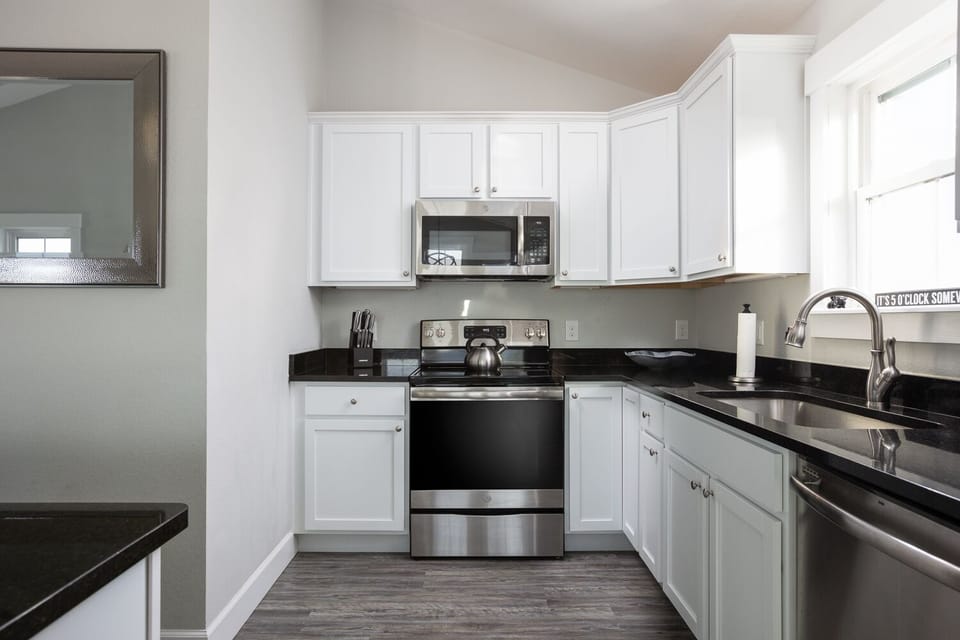 Fully stocked kitchen