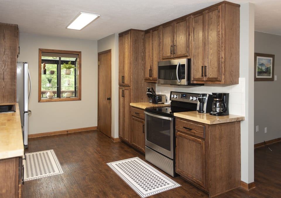 Fully stocked kitchen