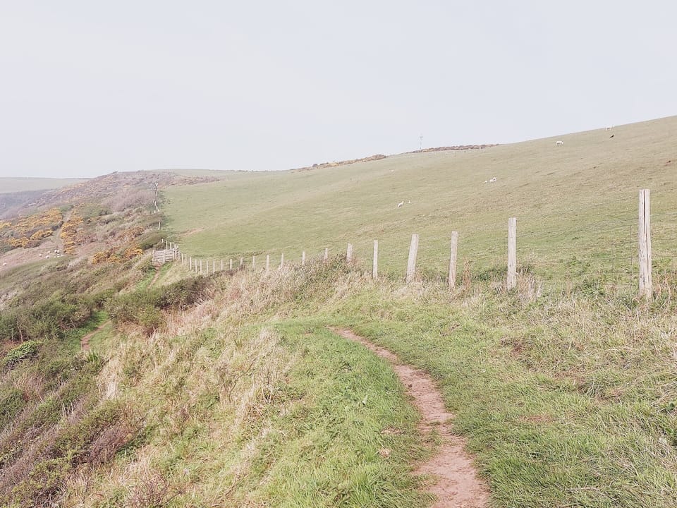On the scenic South West Coast Path