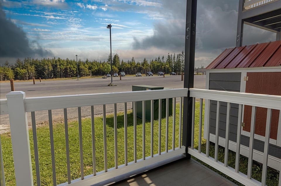 Take in the fresh mountain air from the new deck!