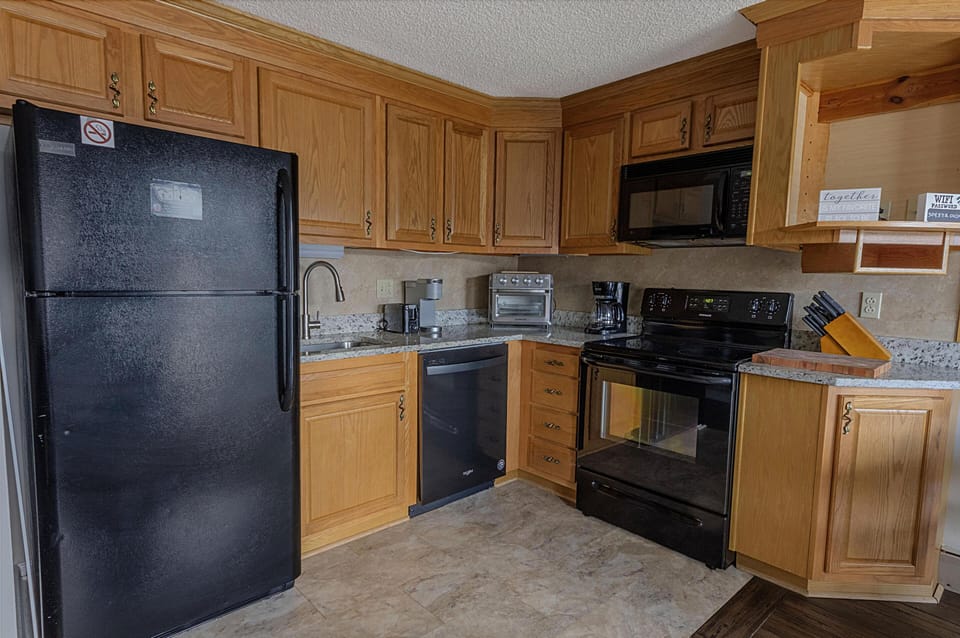 The fully equipped kitchen is a great place to make a snack, gourmet meal, or anything in between!