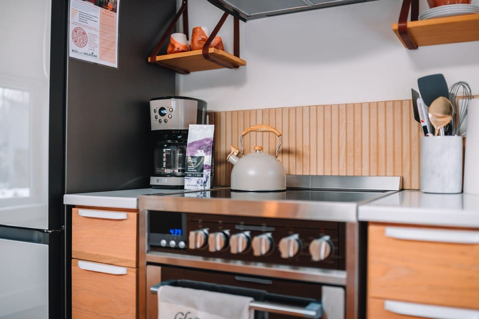 A fully stocked kitchen makes cooking simple.