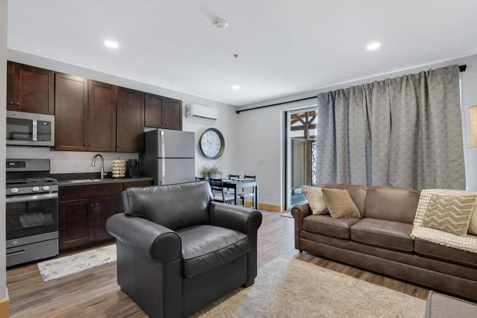 Here you can see the proximity of the Living Room, Kitchen and Dining Area.