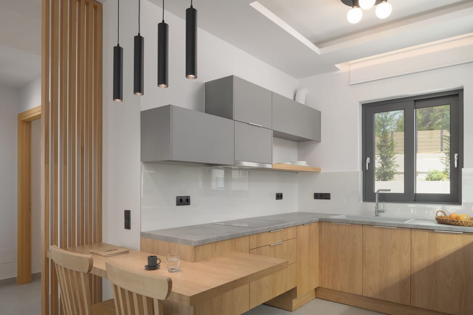 A fully equipped kitchen for culinary wonders.