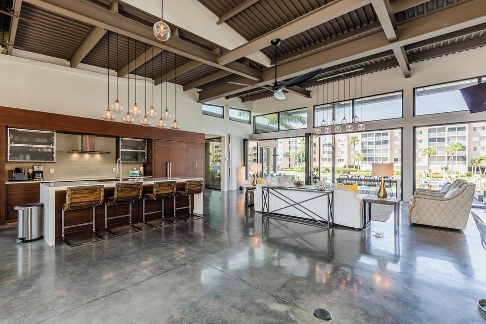 Living and kitchen