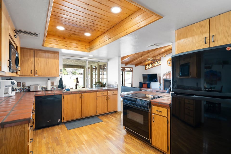 Western with Colonial flare Kitchen