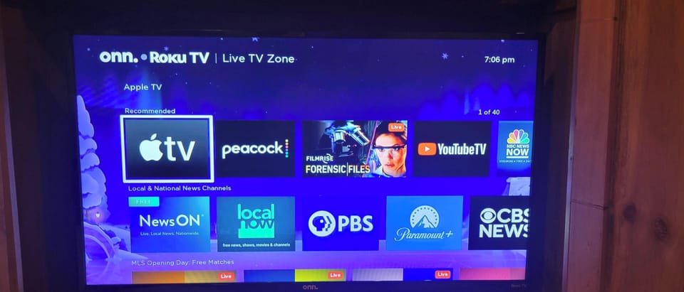 For your viewing pleasure, we offer ROKU TV with lots of options.