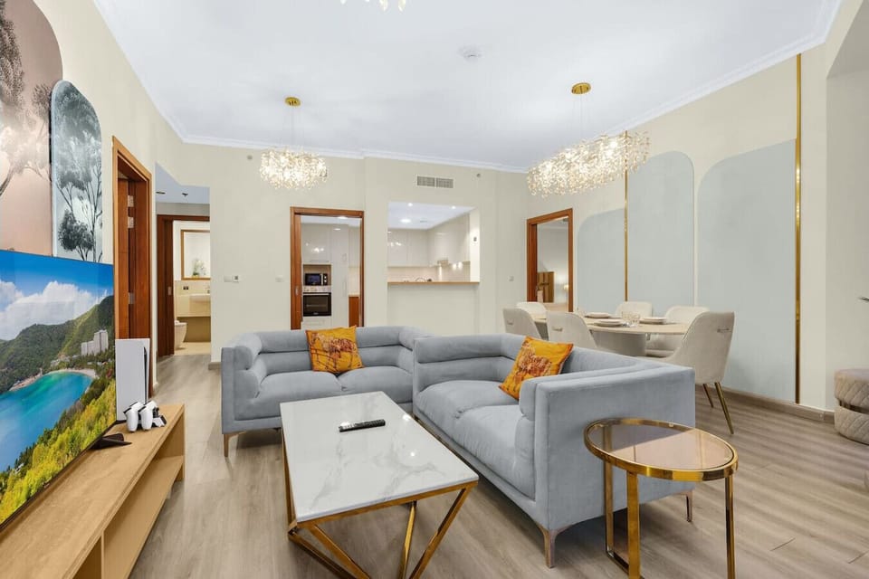 Living Room: Bright and stylish space with elegant decor, perfect for relaxation and entertainment!