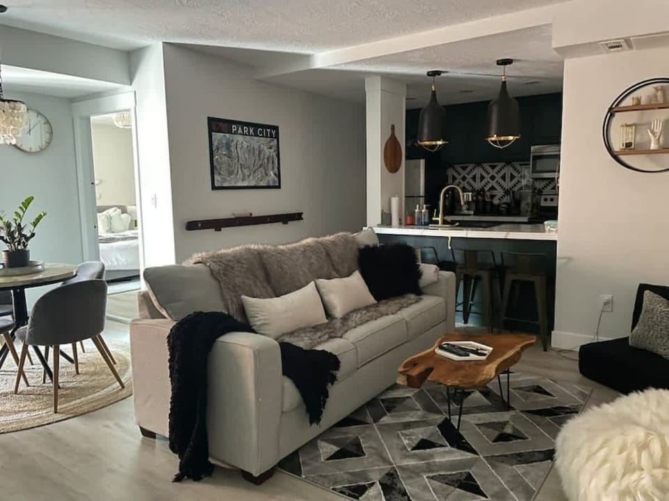 Living Room, Kitchen, and Dining Area