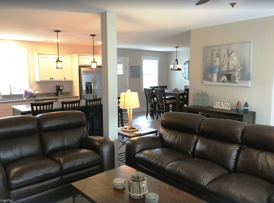 First floor open concept keeps everyone together