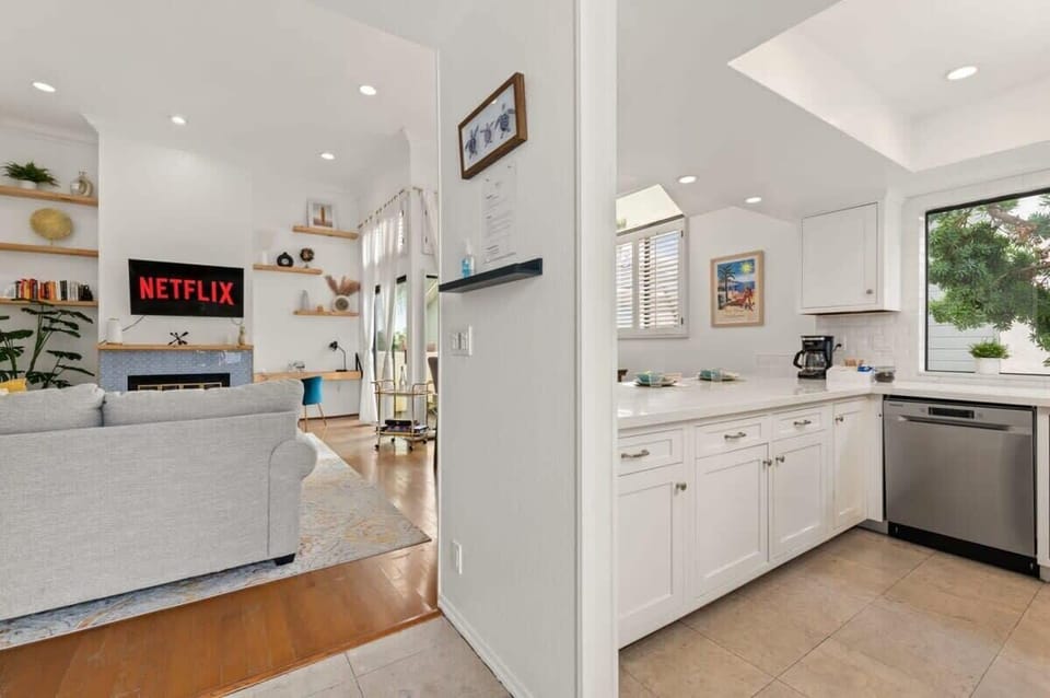 Kitchen with living room
