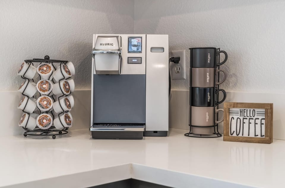 Coffee, Creamer and Sugar Included