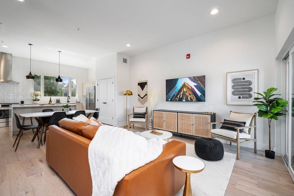 Gorgeous 2nd main level living space that leads to outdoor balcony.