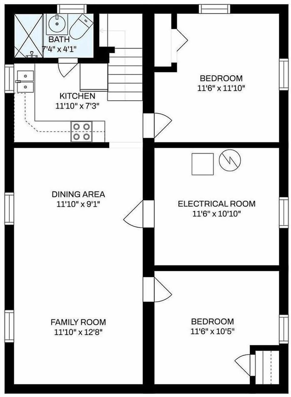 Floor plan of apartment