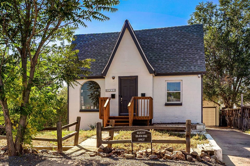 Cozy cottage home..front of property; not guest entrance.