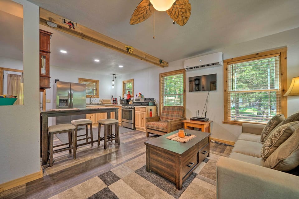 Living Room | Sleeper Sofa | Electric Fireplace