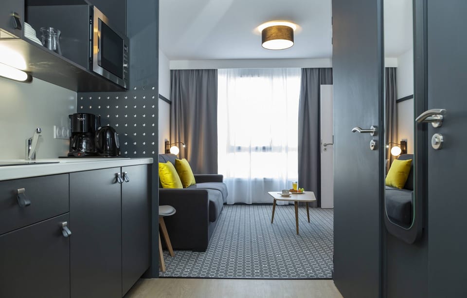 Our space features a fully equipped kitchenette.