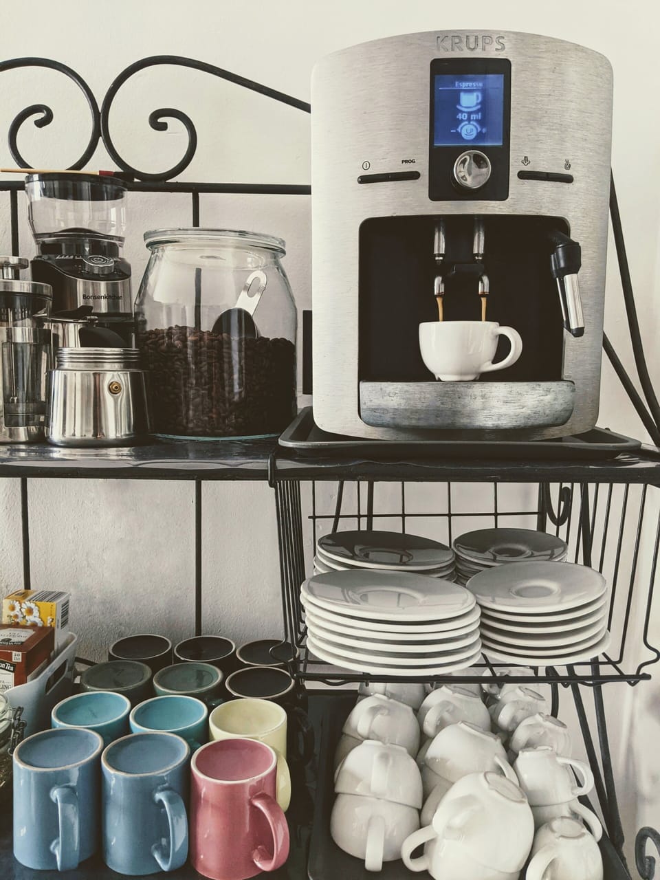 Coffee station.