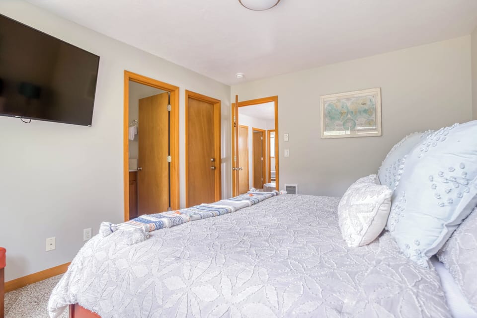 Bedroom 1 with a comfortable King Bed