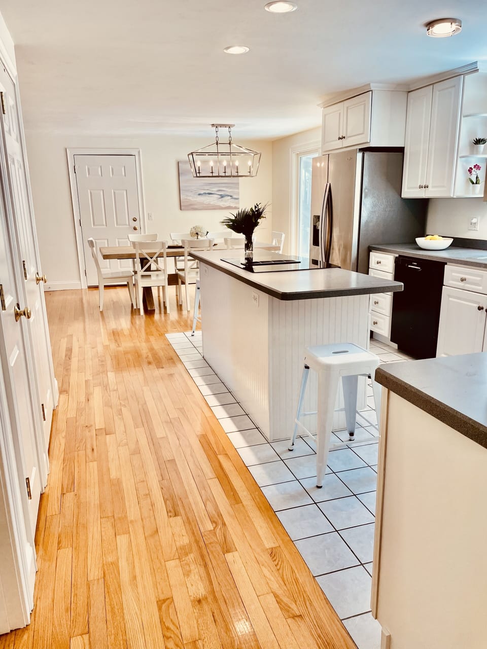 Kitchen and dining view