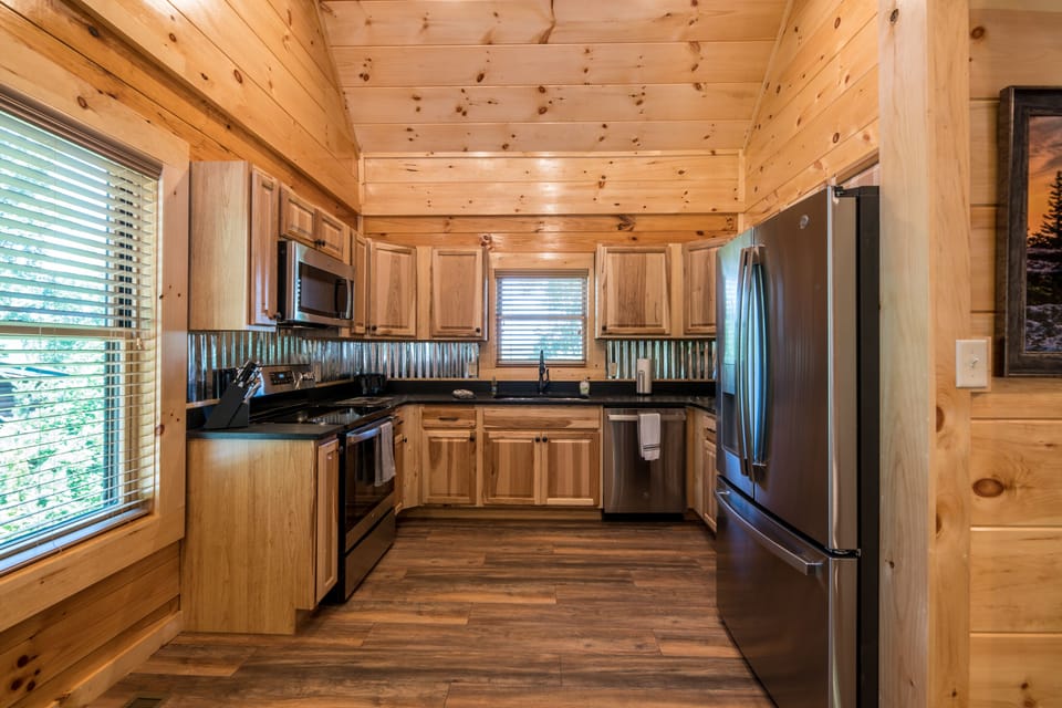 Modern kitchen with all of the essentials needed during your stay