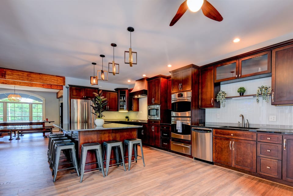 All chefs love our kitchen!  Second full sized fridge is available downstairs