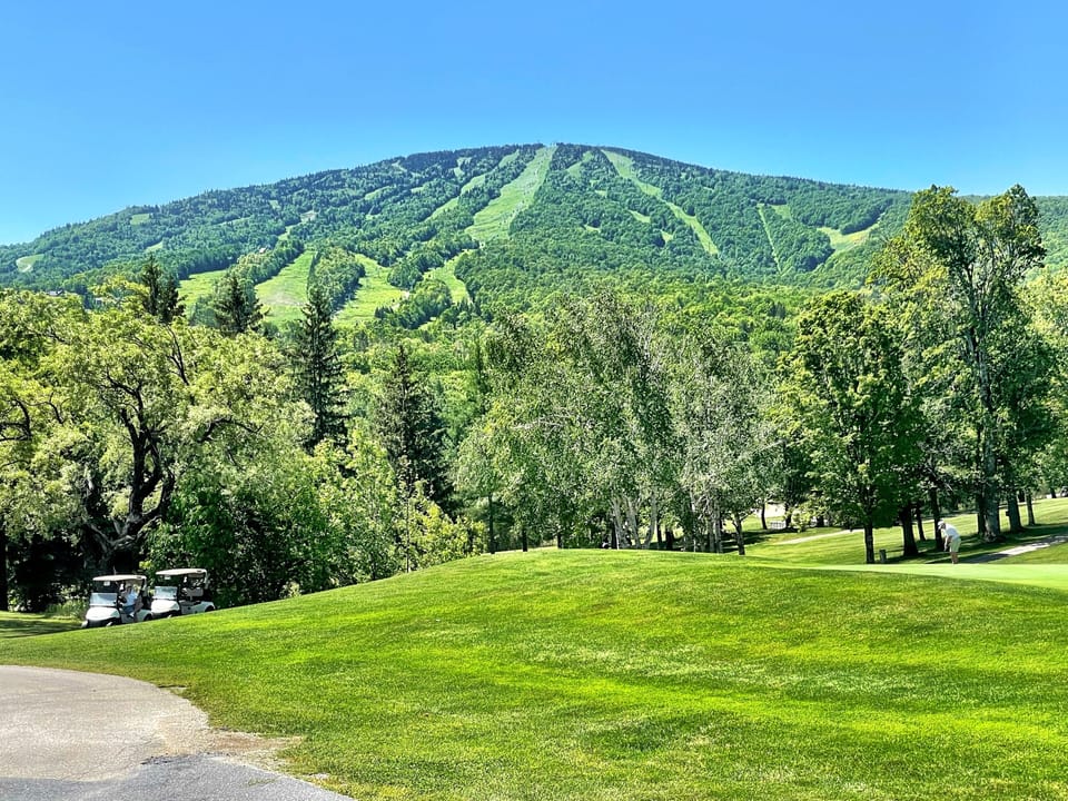 Stratton Mountain during the summer, short drive from cabin.