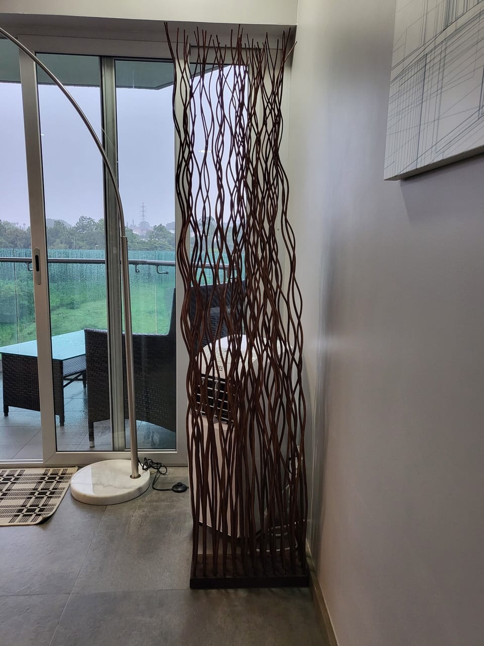 Condo comes with a remote-controlled air conditioning unit.